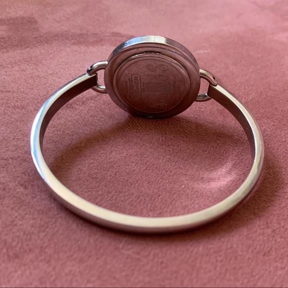 Coach Analog Watch Pink Face Silver Bracelet - Picture 2 of 3